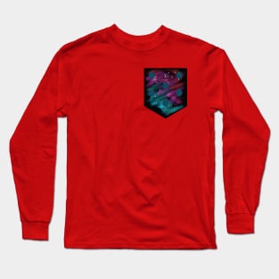 Galaxy Pocket Print Long Sleeve T-Shirt